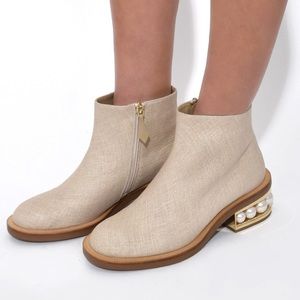 Nicholas Kirkwood Casati Pearl Sole Booties 37